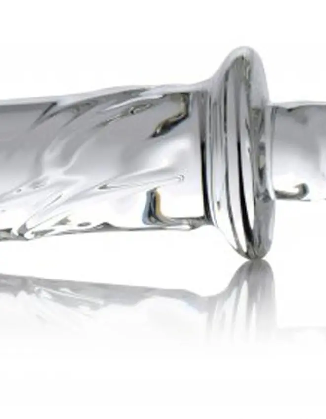 Brutus Glass Dildo Thruster - Clear