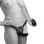 Double Take Black 10x Vibrating Double Penetration Adjustable Strap-On