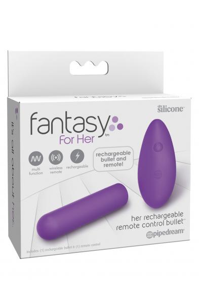 Fantasy for Her - Her Rechargeable Remote Control Bullet Purple