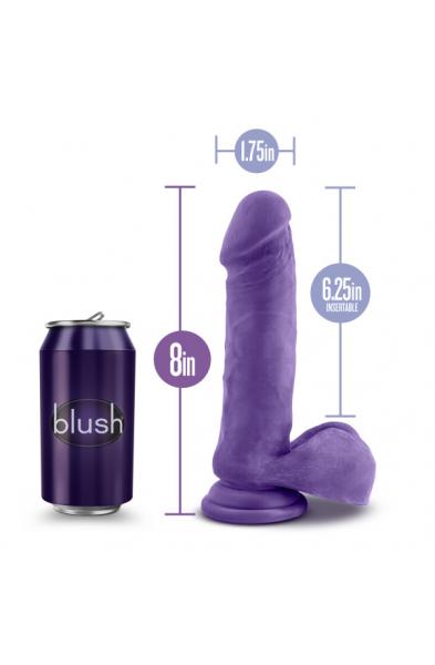 Au Natural - Bold - Hero - 8 Inch Dildo - Purple