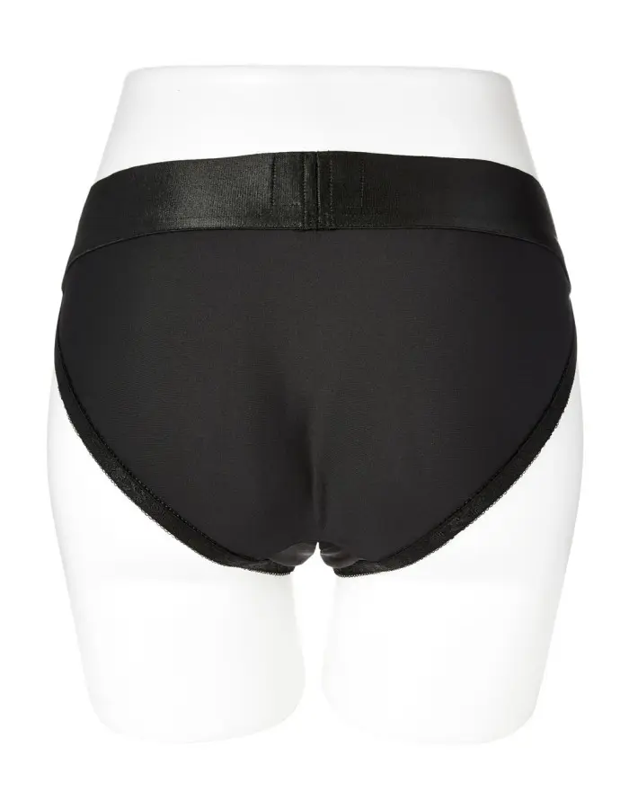 Em. Ex. Active Harness Wear Crotchless Silhouette - Black - Medium