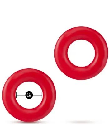 Stay Hard - Donut Rings - Red