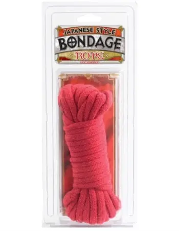 Bondage Rope - Cotton - Japanese Style - Red