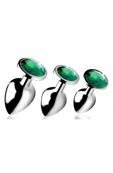 Emerald Gem Anal Plug Set