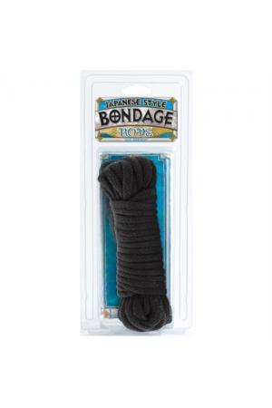 Bondage Rope - Cotton - Japanese Style - Black