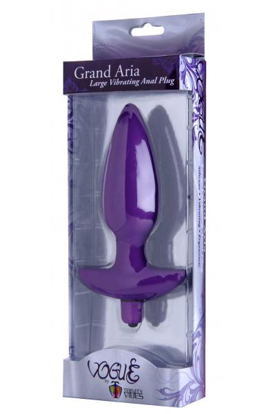 Aria Vibrating Silicone Anal Plug - Large