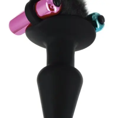 Black Cat Tail Anal Plug and Mask Set