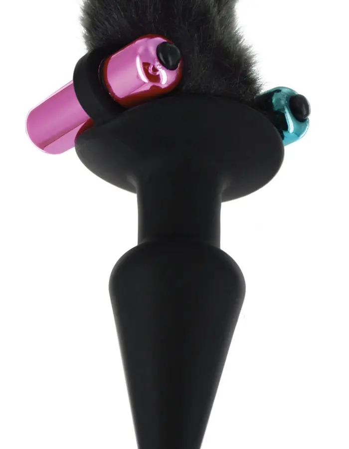 Black Cat Tail Anal Plug and Mask Set