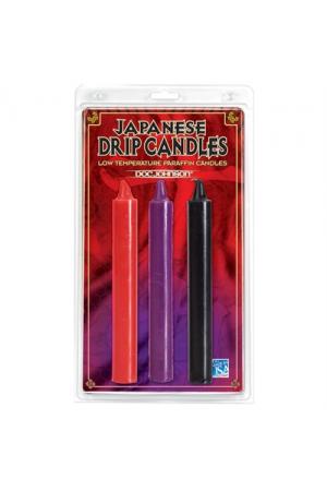 Japanese Drip Candles Set of 3 - Assorted Colors