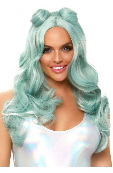 Long Beachy Buns Wig - Sage