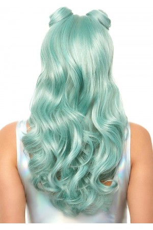 Long Beachy Buns Wig - Sage