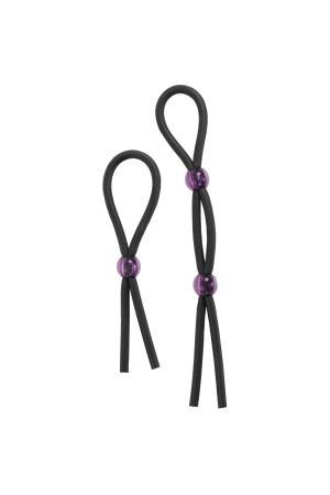 Silicone Cock Ties - Black