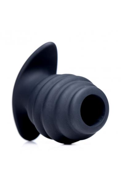 Hive Ass Tunnel Silicone Ribbed Hollow Anal Plug - Small