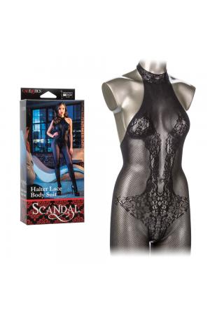 Scandal Halter Lace Body Suit