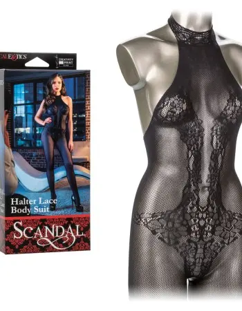 Scandal Halter Lace Body Suit