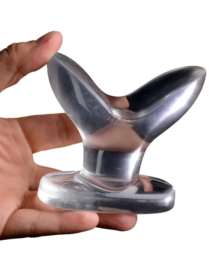 Anchored Clear Anal Plug