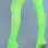 Opaque Nylon Thigh Highs - Neon Green - One Size