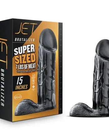 Jet - Brutalizer 15 Inch Dildo - Black