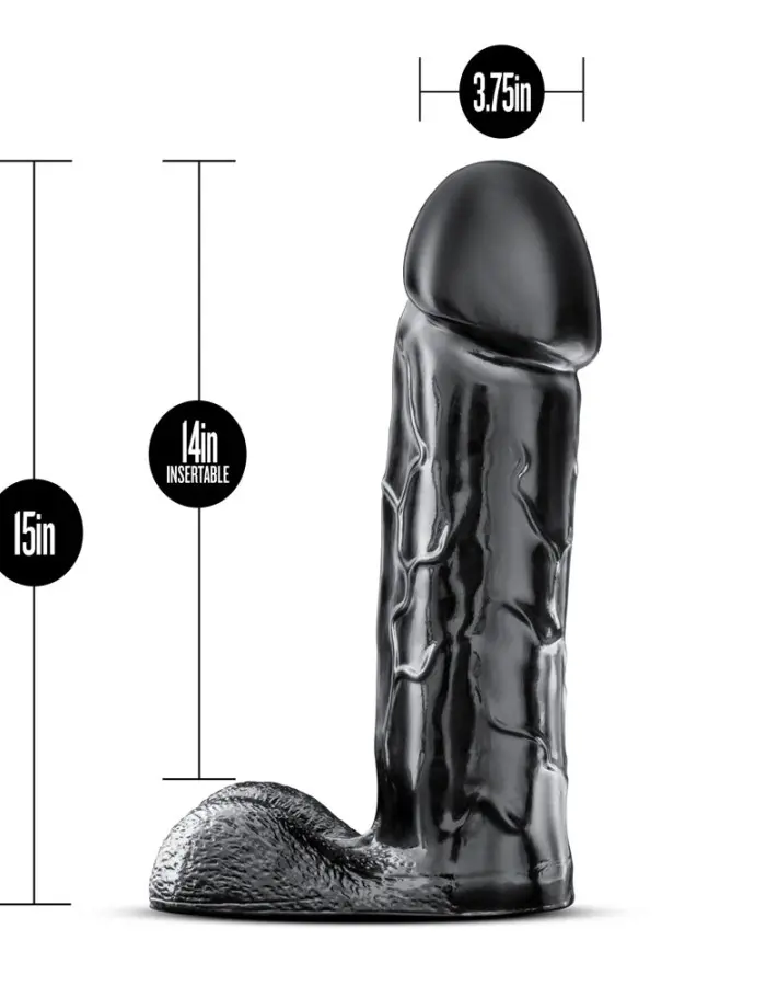 Jet - Brutalizer 15 Inch Dildo - Black