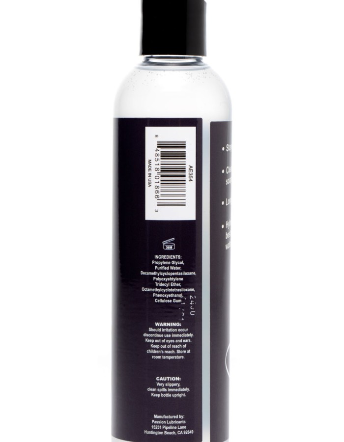 Passion Hybrid Water and Silicone Blind Lubricant - 8 Oz.