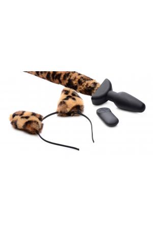 Waggerz Moving and Vibrating Leopord Tail and Ears