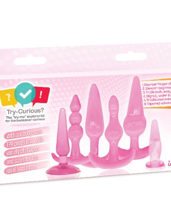 Try Curious Anal Plug Kit - Pink