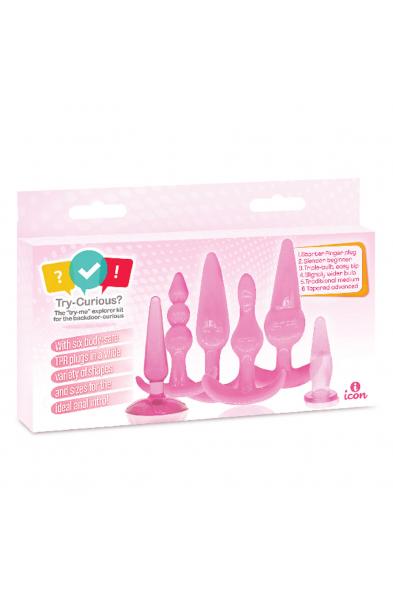 Try Curious Anal Plug Kit - Pink