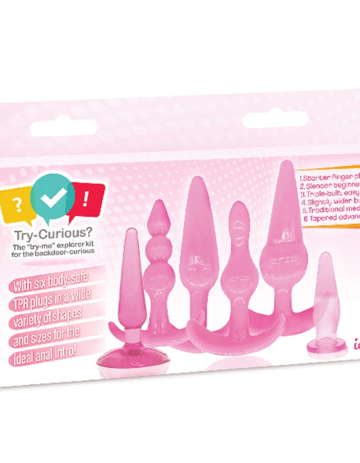Try Curious Anal Plug Kit - Pink