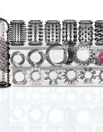 The 9's Try-Curious Cock Ring and Sleeve Set