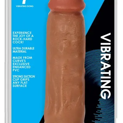 Jock 7 Inch Vibrating Dong No Balls Latte
