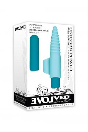 Unicorn Power Bullet Vibrator With Finger Sleeve