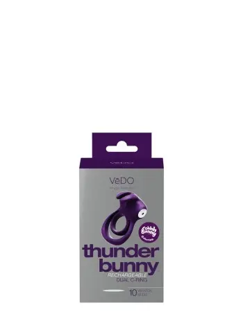 Thunder Bunny Rechargeable Dual Ring - Perfectly Purple