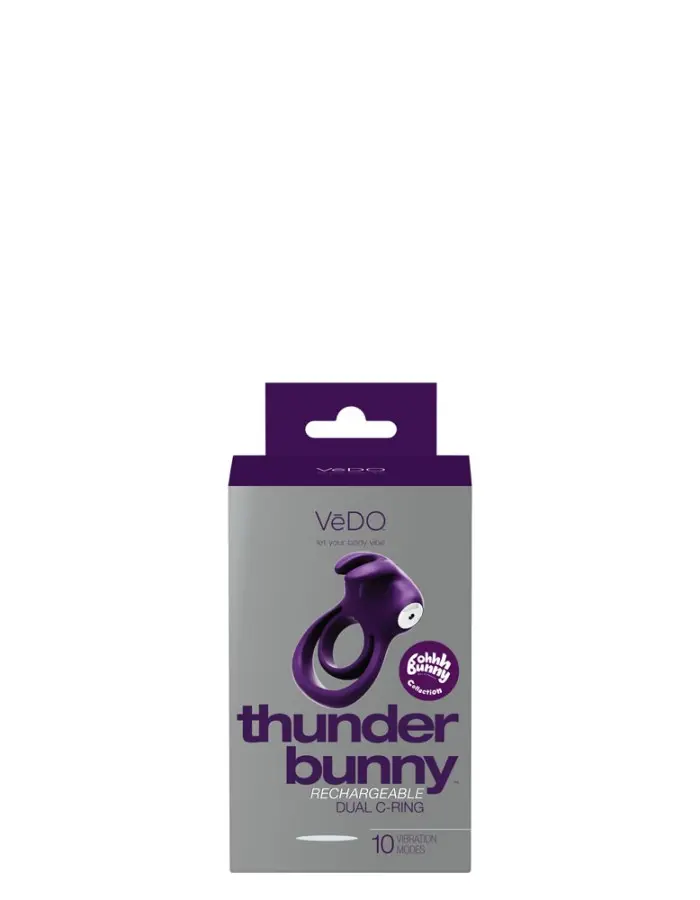 Thunder Bunny Rechargeable Dual Ring - Perfectly Purple