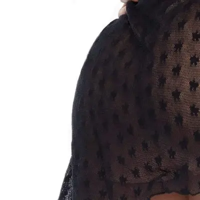 Mesh Babydoll - Black - M/l