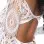 Thong Back Teddy - White - S/m