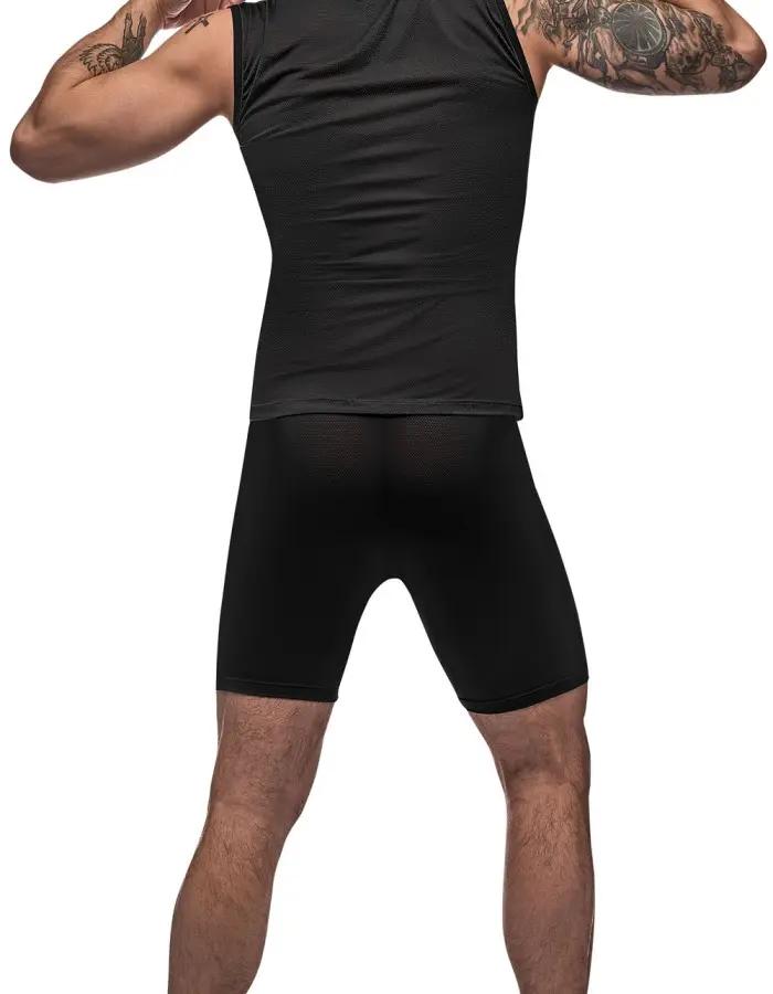 Black Nite Hoodie Tank - Black - Medium