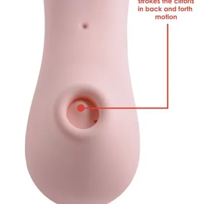 Shegasm Tickle Tickling Clit Stimulator With Suction - Pink