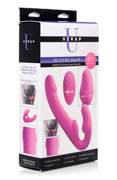 World's 1st Remote Control Inflatable Ergo-Fit Strapless Strap-On