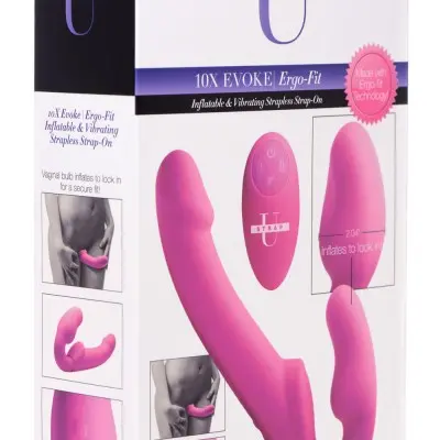 World's 1st Remote Control Inflatable Ergo-Fit Strapless Strap-On