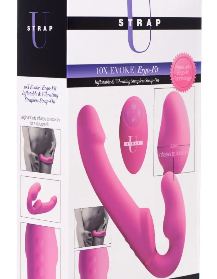 World's 1st Remote Control Inflatable Ergo-Fit Strapless Strap-On