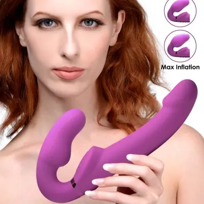 World's 1st Remote Control Inflatable Ergo-Fit Strapless Strap-On