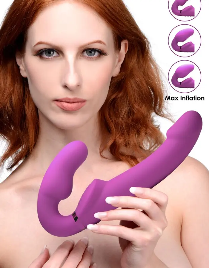 World's 1st Remote Control Inflatable Ergo-Fit Strapless Strap-On