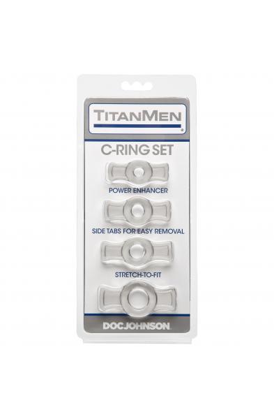 Titanmen Tools Cock Ring Set - Clear