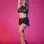 Sexy Time Polka Dot Mesh Halter and Skirt Set - Black - L/xl