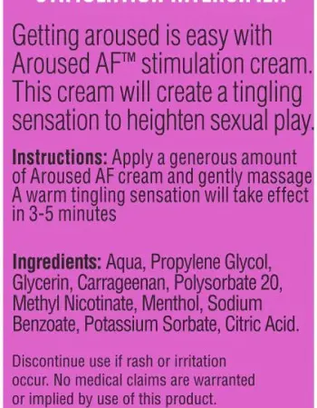 Aroused Af- Stimulation Enhancer 1.5oz