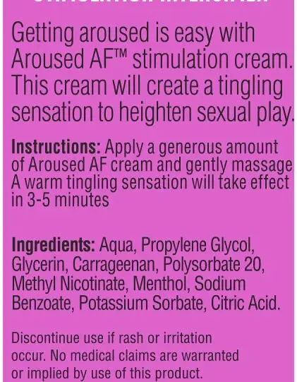 Aroused Af- Stimulation Enhancer 1.5oz