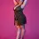 Sexy Time Fly Away Baby Doll and G-String Set - Black - 1x-3x