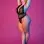 Sexy Time Deep Plunge Halter Teddy - Black - 1x-3x