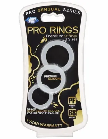 Cloud 9 Pro Sensual Silicone Cock Ring 3 Pack
