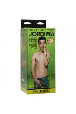 Signature Cocks - Jordi El Nino Polla -  8 Inch  - Ultraskyn Cock With Removable Vul Suction Cup